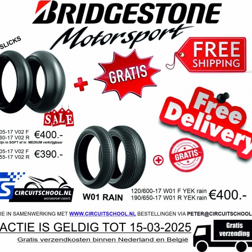 Gratis verzending Bridgestone banden